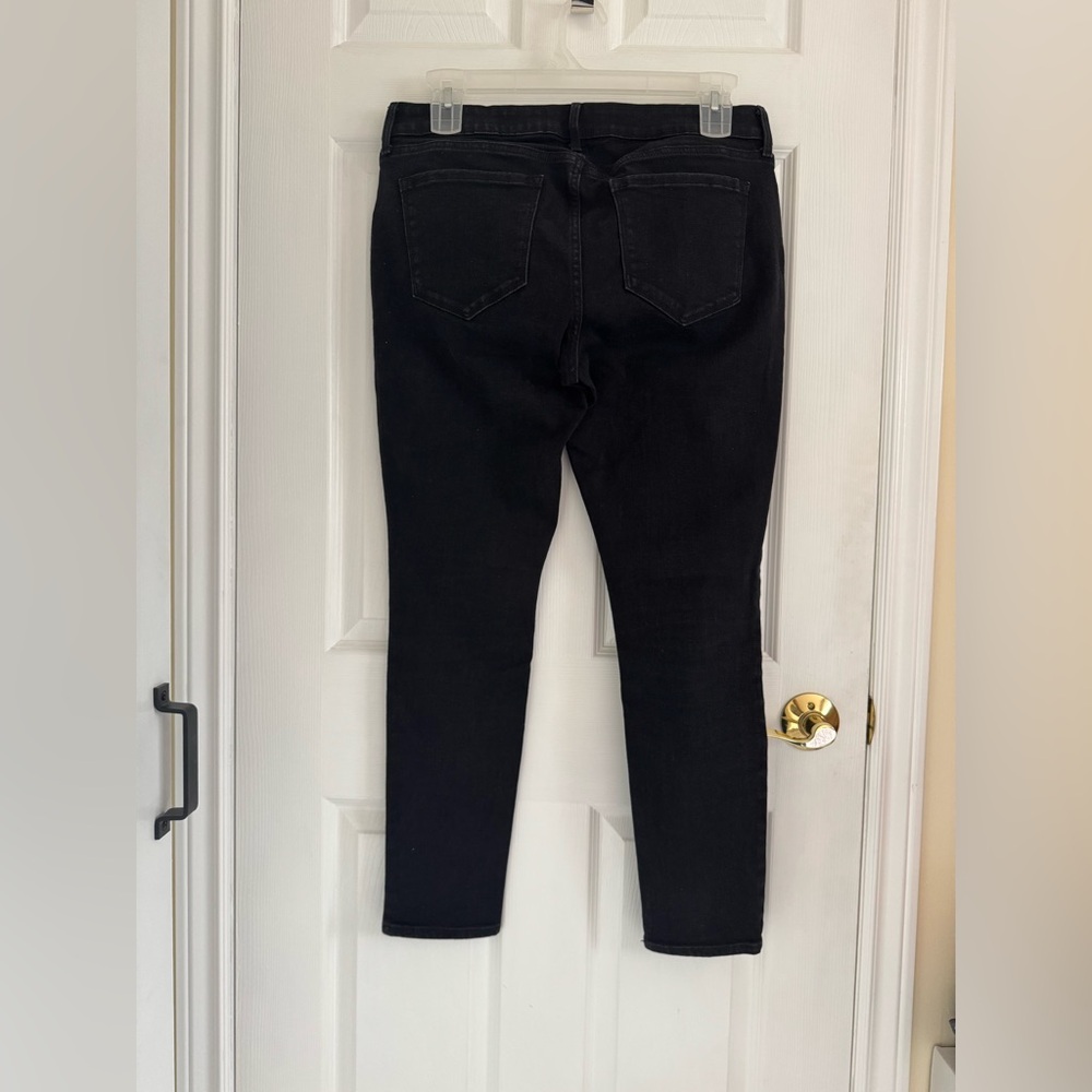 Old Navy Sz14 Black Mid-Rise Super Skinny Jeans - Picture 2 of 8